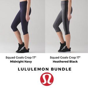 Lululemon Squad Goals Crop Leggings *Bundle*